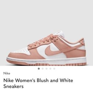 Nike Women's Blush and White Sneakers